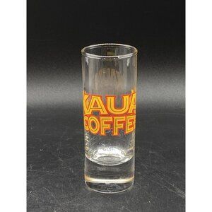 Kauai Estate Coffee Hawaii Tall Shot Glass 4 1/4”